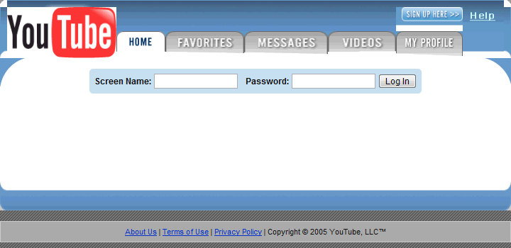 YouTube in 2005